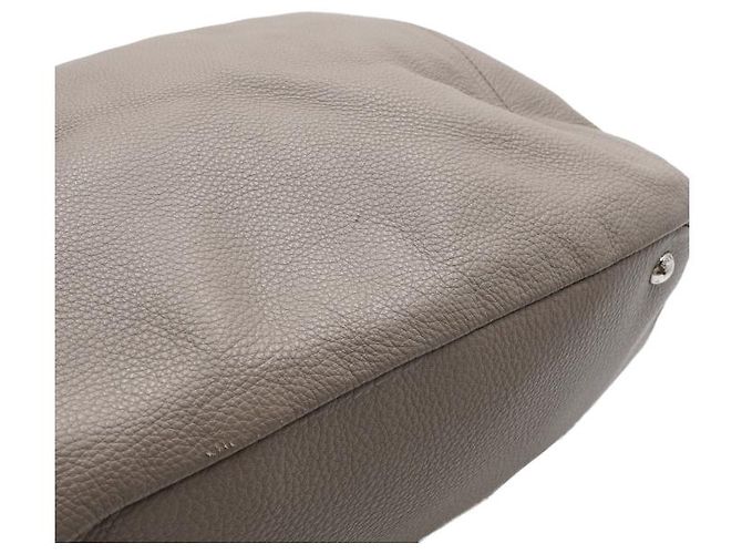 Prada Borsa a tracolla Hobo Argilla Vitello Phoenix Silver Logo - vista 10