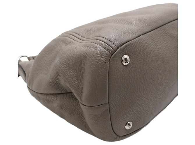 Prada Borsa a tracolla Hobo Argilla Vitello Phoenix Silver Logo - vista 8