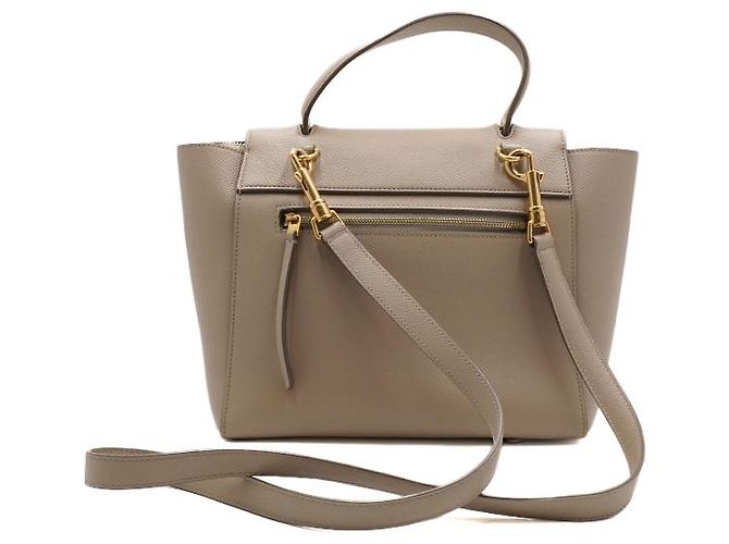 Céline Borsa Tote e Borsa a Tracolla Micro Belt Bag Taupe Chiaro - vista 4