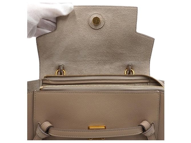 Céline Borsa Tote e Borsa a Tracolla Micro Belt Bag Taupe Chiaro - vista 6