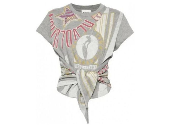 Isabel Marant T-Shirt mit kurzen Ärmeln und Logo - Ansicht 5