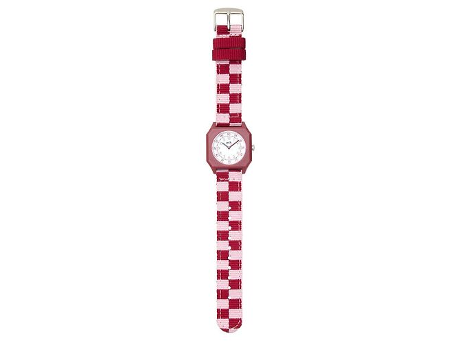 Autre Marque Relógio Checkered Raspberry Ice Cream - vista 4