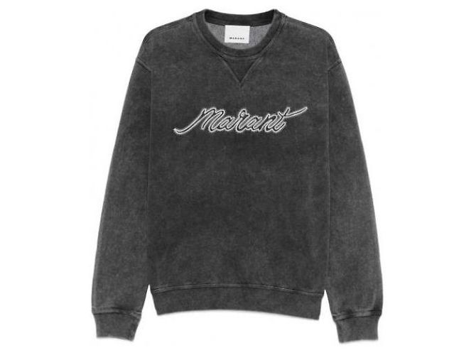 Isabel Marant Sweatshirt Schwarz Verwaschen - Ansicht 4