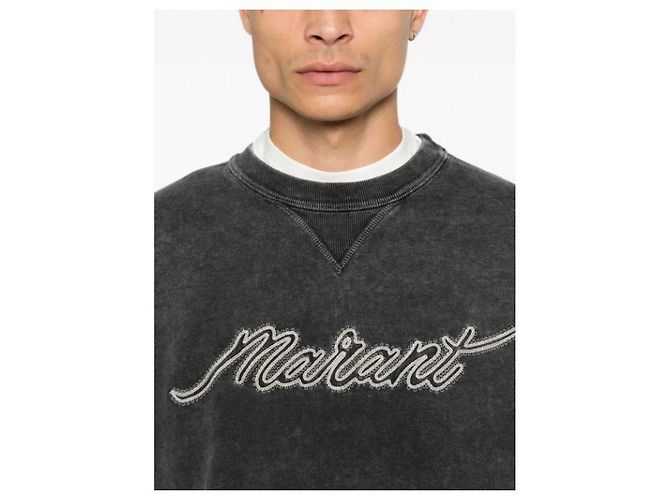 Isabel Marant Sweatshirt Schwarz Verwaschen - Ansicht 8