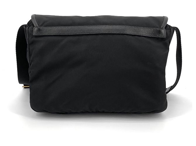 Prada Borsa Messenger Crossbody in Nylon con Logo Triangolare - vista 10