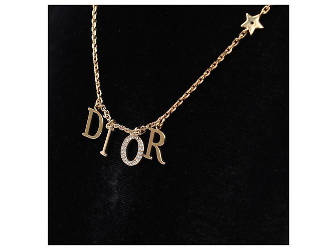 Dior Revolution Halskette Braun Metall Kristall - Ansicht 7
