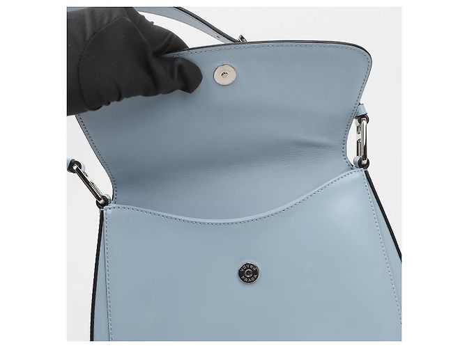 Borsa a tracolla Prada Cleos in pelle marrone - vista 7