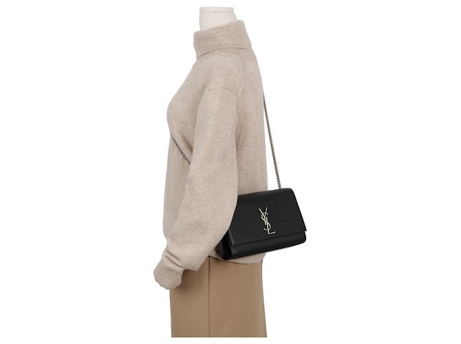 Autre Marque Borsa a tracolla media nera argento - vista 10