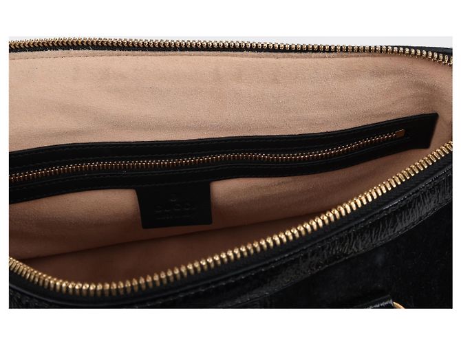 Gucci Ophidia Suede Medium Top Handle Bag Black Handtasche - Ansicht 12
