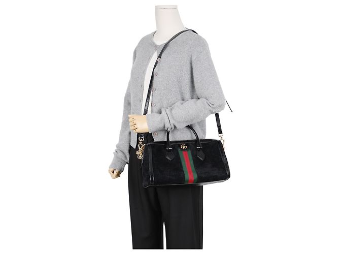 Gucci Ophidia Suede Medium Top Handle Bag Black Handtasche - Ansicht 14
