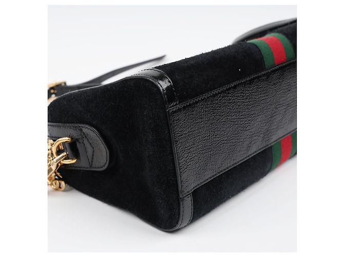 Gucci Ophidia Suede Medium Top Handle Bag Black Handtasche - Ansicht 8