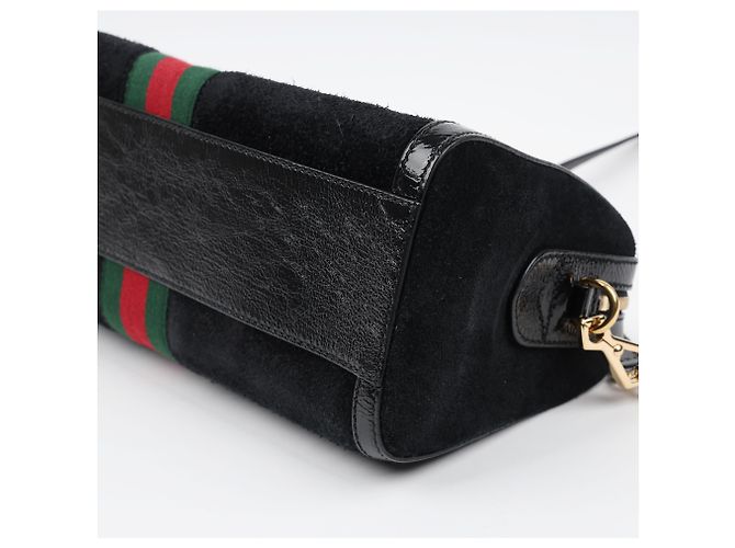 Gucci Ophidia Suede Medium Top Handle Bag Black Handtasche - Ansicht 9