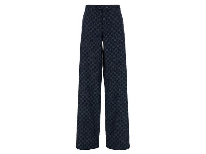 Gucci Baumen-Denim-Jacquard-Hose - Ansicht 4