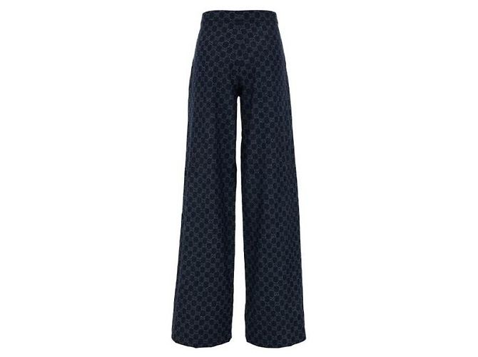 Gucci Baumen-Denim-Jacquard-Hose - Ansicht 5