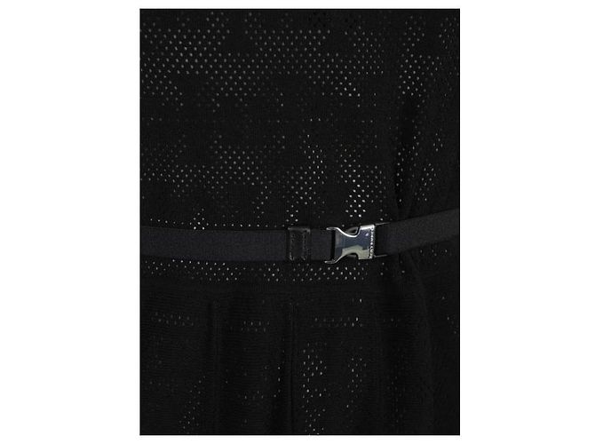 Tory Burch Vestido Plissado Pointelle Monogram - vista 5