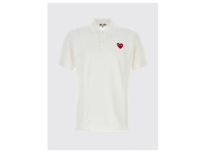 Comme Des Garcons Polo a maniche corte con patch cuore AX - vista 5