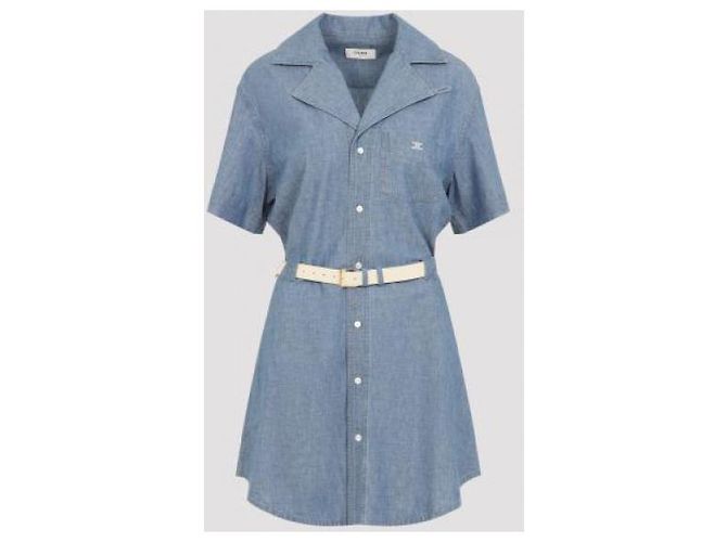 Céline Baumwoll-Denimkleid - Ansicht 5