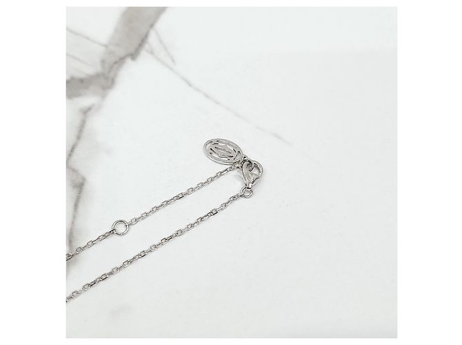 Cartier Collana Damur Diamanti Small Oro Bianco - vista 11