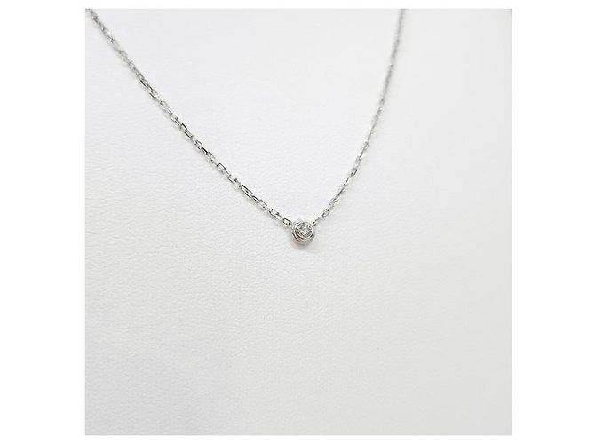 Cartier Collana Damur Diamanti Small Oro Bianco - vista 3