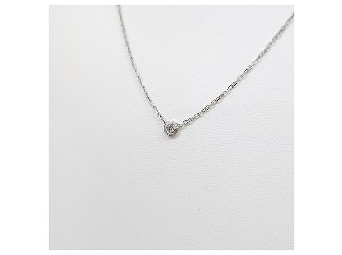 Cartier Collana Damur Diamanti Small Oro Bianco - vista 4