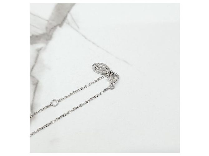 Cartier Collana Damur Diamanti Small Oro Bianco - vista 5