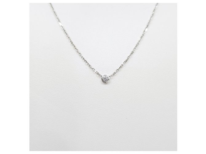Cartier Collana Damur Diamanti Small Oro Bianco - vista 8