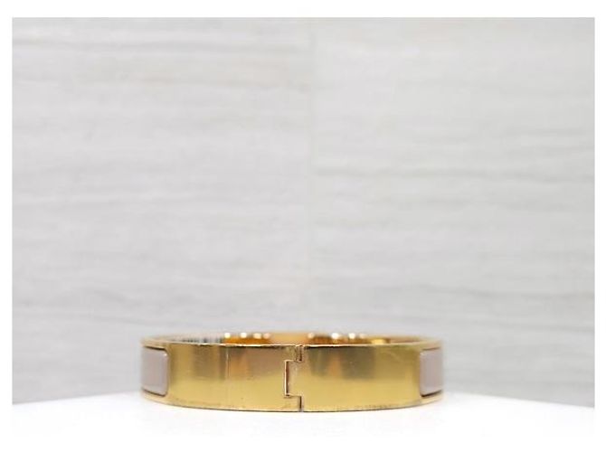 Hermès Bracciale Click Ancre GM Maron Glace - vista 3