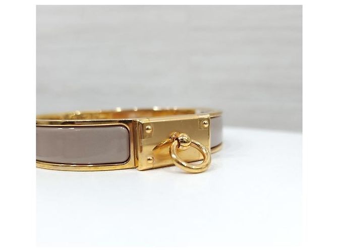 Hermès Bracciale Click Ancre GM Maron Glace - vista 4