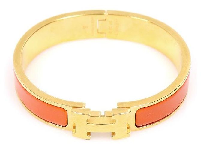 Hermès Bracciale Click Golden Yellow Click Asu PM da donna - vista 4