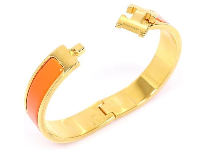 Hermès Bracciale Click Golden Yellow Click Asu PM da donna - vista 6