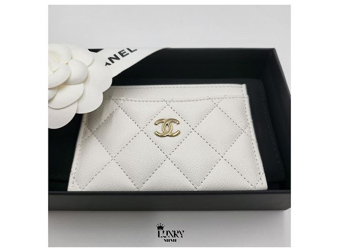 Chanel Kartenetui Classic White Gold - Ansicht 12