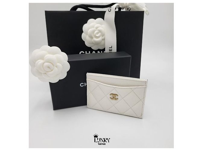 Chanel Kartenetui Classic White Gold - Ansicht 5