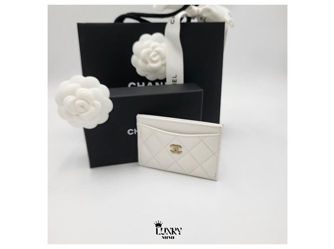 Chanel Kartenetui Classic White Gold - Ansicht 8