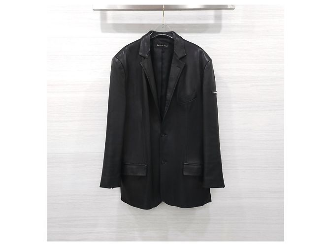 Balenciaga  taillierte Lederjacke - Ansicht 8
