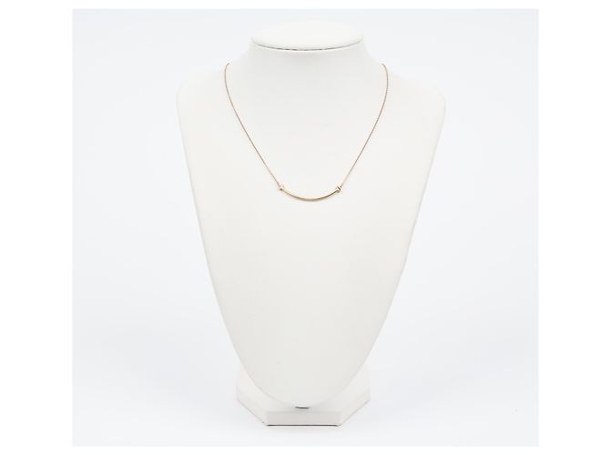 Tiffany & Co Collana Pendente Smile Small Oro Rosa - vista 4