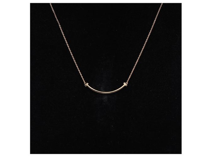 Tiffany & Co Collana Pendente Smile Small Oro Rosa - vista 5
