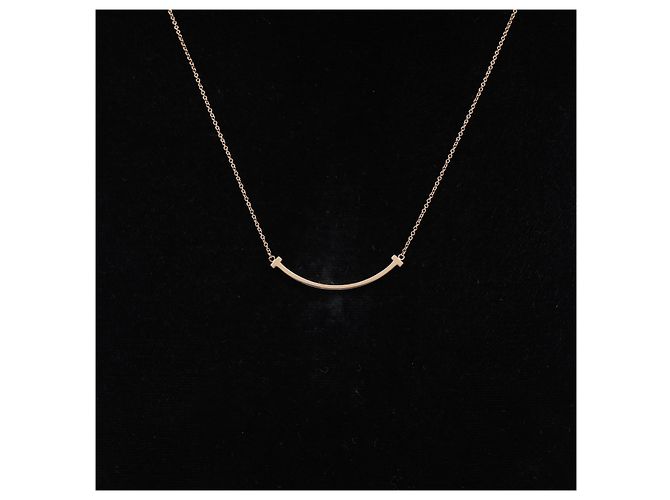 Tiffany & Co Collana Pendente Smile Small Oro Rosa - vista 7
