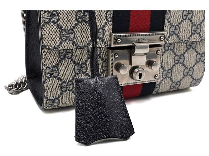 Gucci Picca borsa a tracolla e crossbody GG con catena dorata - vista 10