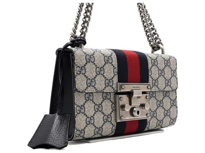Gucci Picca borsa a tracolla e crossbody GG con catena dorata - vista 4
