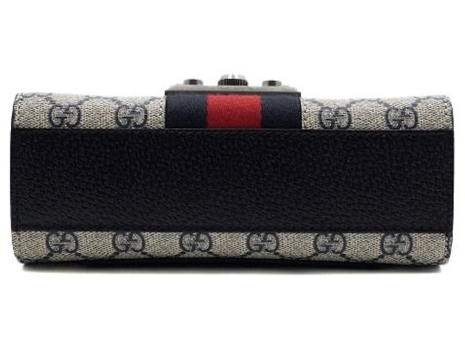 Gucci Picca borsa a tracolla e crossbody GG con catena dorata - vista 8