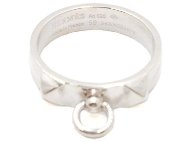Hermès Medor Collier de Chien Silver Ring Size - vista 4
