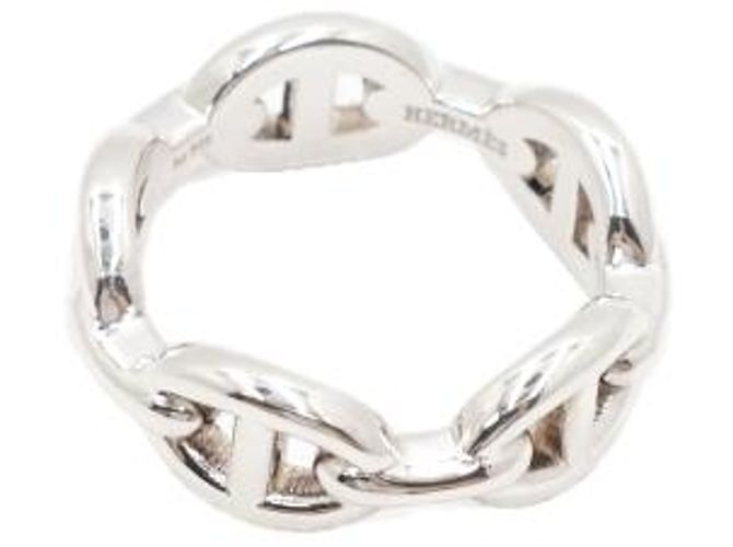 Chaîne d'ancre Hermès Silver Chaine d'ancre Anchor Chain Small Ring Size - vista 2