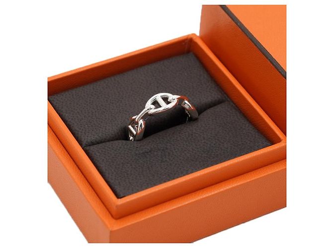 Chaîne d'ancre Hermès Silver Chaine d'ancre Anchor Chain Small Ring Size - vista 6