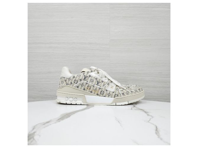 Louis Vuitton Trainer Sneaker Beige Monogram Patchwork - Ansicht 12