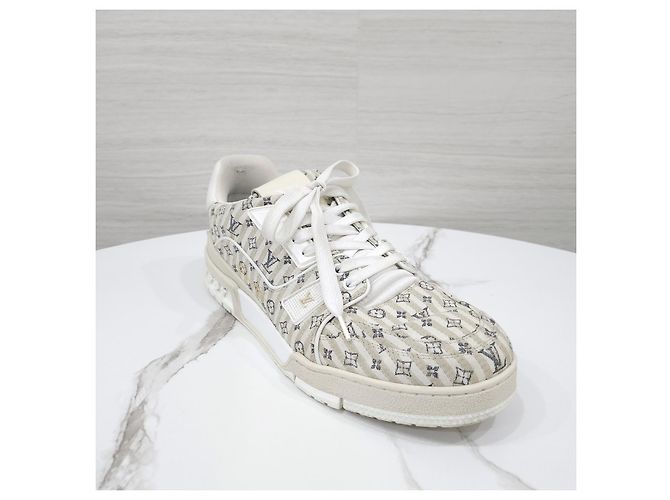 Louis Vuitton Trainer Sneaker Beige Monogram Patchwork - Ansicht 13
