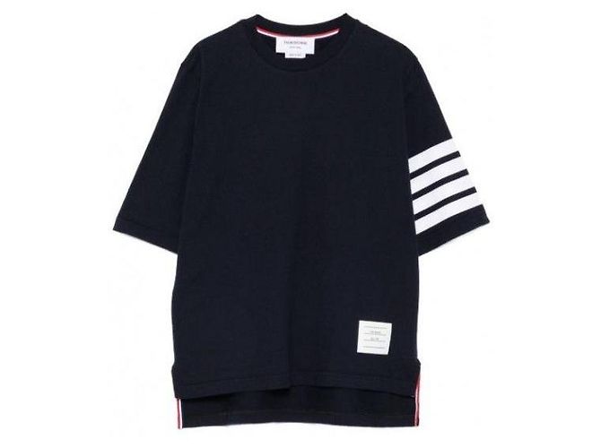 Thom Browne Camiseta de manga corta Engineered Bar - vista 4