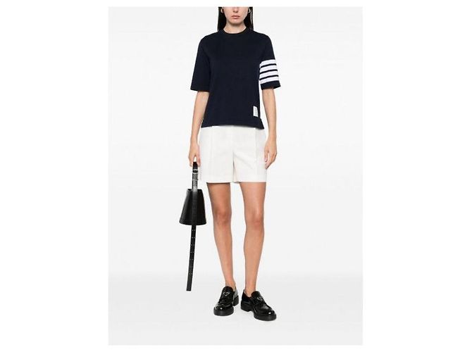 Thom Browne Camiseta de manga corta Engineered Bar - vista 6