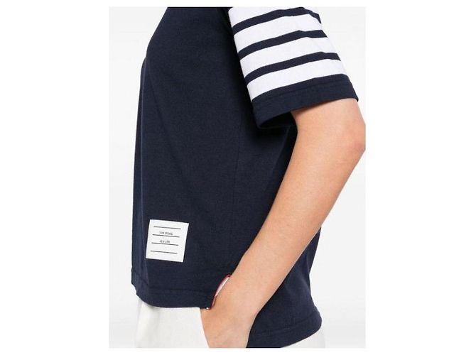 Thom Browne Camiseta de manga corta Engineered Bar - vista 7