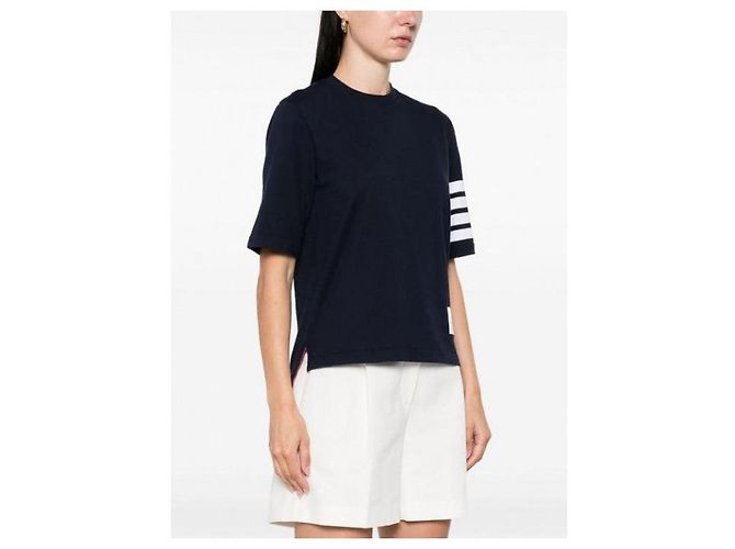 Thom Browne Camiseta de manga corta Engineered Bar - vista 8