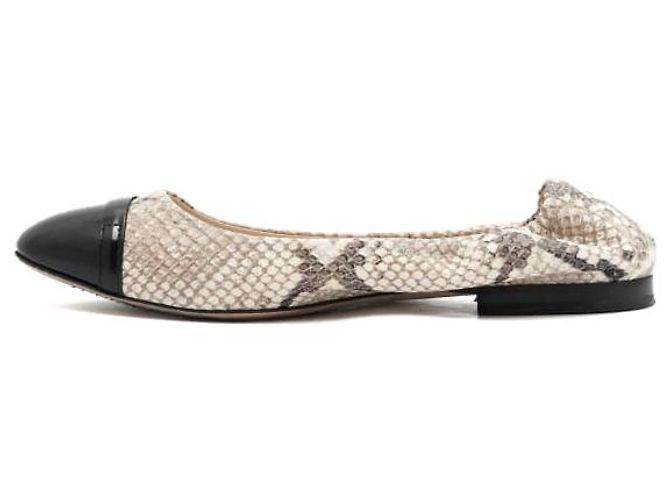Tod's Python Pattern Ballerina Flat Shoes - view 4